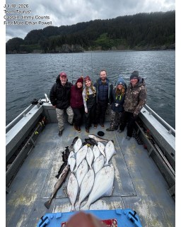 🎣 Another great day on the water with Homer Halibut Hunters! Huge thanks to our guests for fishing with us — we can’t wait to have you back out on the boat. Big thanks to Captain Captain Jimmy Counts and mate First Mate Ethan Powell for a great trip! 🐟 #HomerHalibutHunters #AlaskaFishing #Homer #Halibut #CatchOfTheDay