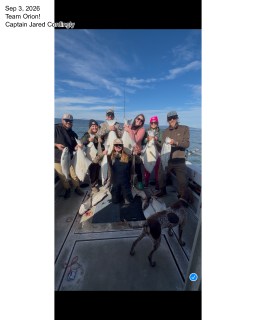A great day on the water with Captain Jared!  Thanks to our guests for fishing with us today